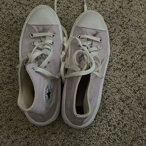 Purple platform Converse